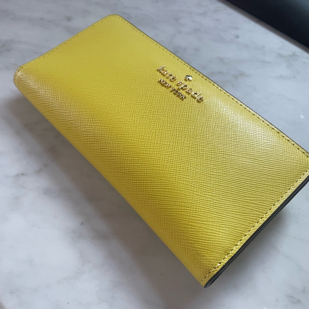 Kate Spade Madison Billfold Wallet, Lime Slice